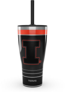 Black Illinois Fighting Illini 30oz Night Game Stainless Steel Tumbler