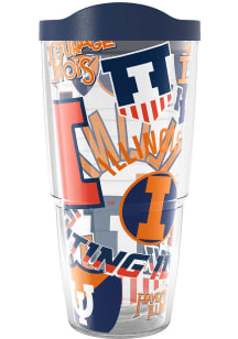 Orange Illinois Fighting Illini 24oz All Over Wrap Tumbler