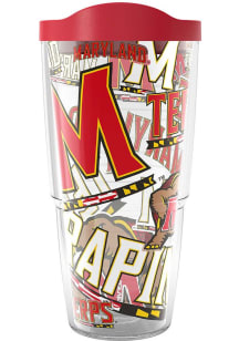 Red Maryland Terrapins 24oz All Over Wrap Tumbler