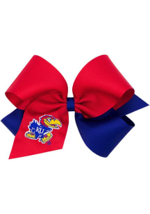 Kansas Jayhawks King Color Block Kids Hair Barrette