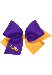 LSU Tigers Two Tone Baby Hair Barrette