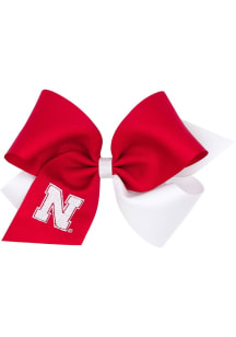 King Color Block Nebraska Cornhuskers Kids Hair Barrette - Red