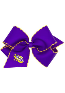 LSU Tigers Large Moonstitch Kids Hair Barrette