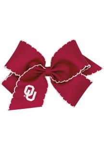 Oklahoma Sooners Large Moonstitch Kids Hair Barrette