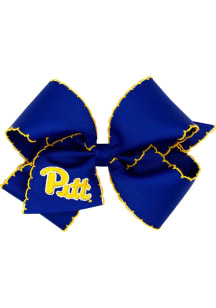 Large Moonstitch Pitt Panthers Kids Hair Barrette - Gold