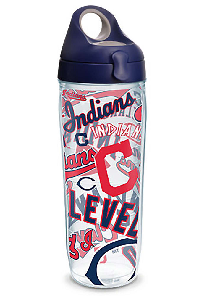 Cleveland Indians All Over Wrap Water Bottle