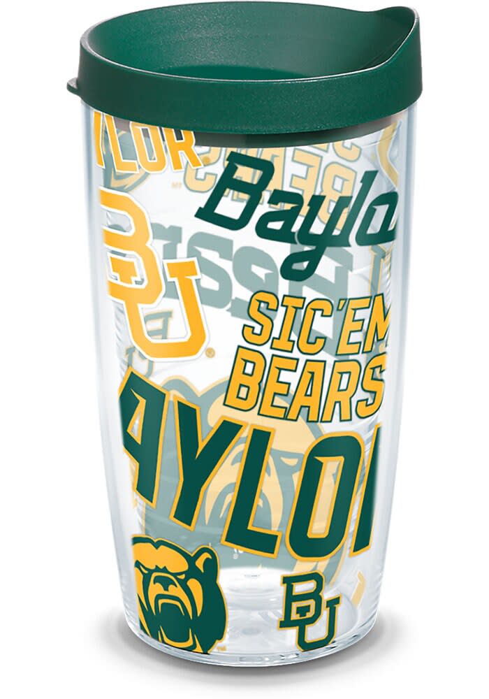 Baylor Bears LV Lips Glitter Tumbler Wrap PNG