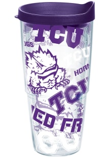 TCU Horned Frogs All Over Logo 24oz Tumbler