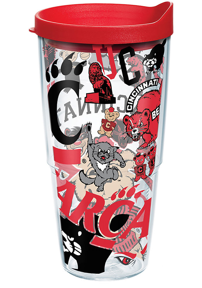 Cincinnati Bearcats All Over Logo 24oz Tumbler