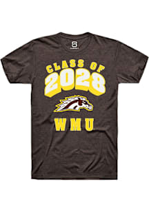 Summit Sportswear Western Michigan Broncos Brown Class of 2028 Short Sleeve T Shirt
