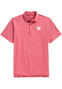 Vineyard Vines Nebraska Cornhuskers Mens Red St. Jean Stripe Short Sleeve Fashion Polo