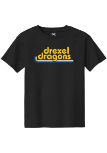 Youth Drexel Dragons Black Summit Sportswear Stripes Short Sleeve T-Shirt