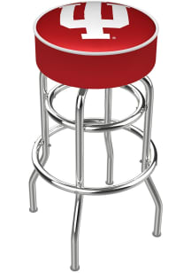 Black Indiana Hoosiers Double-Ring Swivel Pub Stool