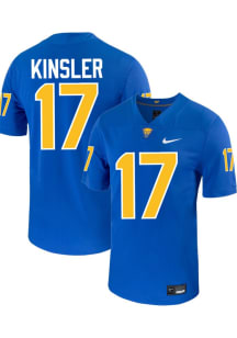 Tony Kinsler  Mens Blue Pitt Panthers Football Name And Number Football Jersey