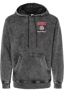 Luke Montgomery  Rally Ohio State Buckeyes Mens Black Football NIL Embroidered Fashion Hood