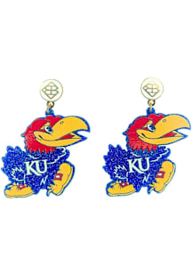 Kansas Jayhawks Logo Womens Earrings