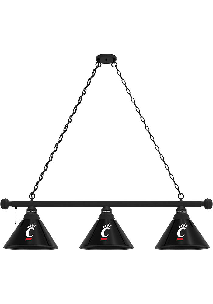 Cincinnati Bearcats 3 Shade Light Pool Table