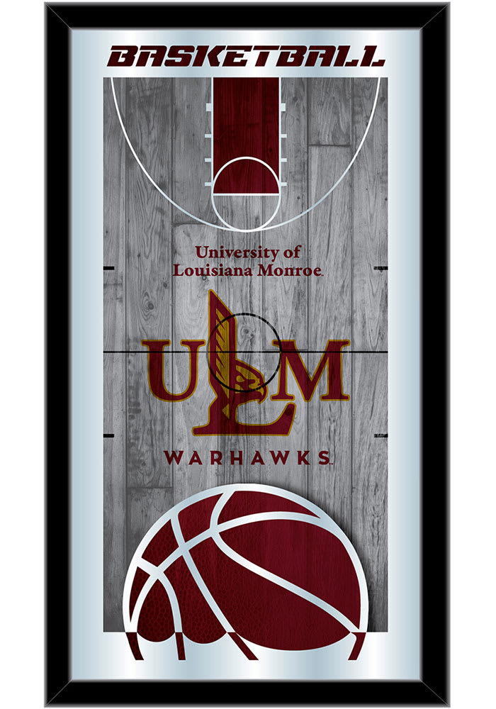 Louisiana-Monroe Warhawks 15x26 Basketball Wall Mirror