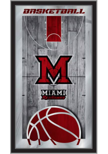 Miami RedHawks 15x26 Basketball Wall Mirror