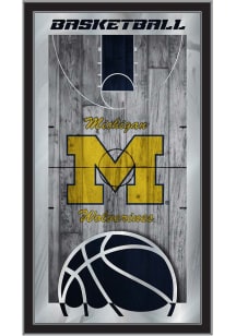 Michigan Wolverines 15x26 Basketball Wall Mirror