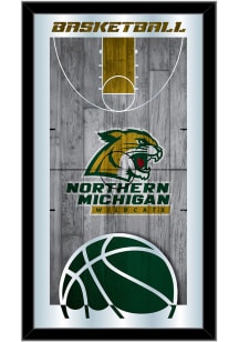 Northern Michigan Wildcats 15x26 Basketball Wall Mirror