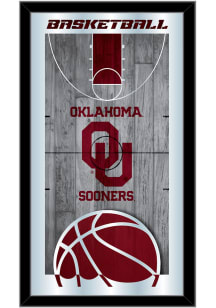 Oklahoma Sooners 15x26 Basketball Wall Mirror