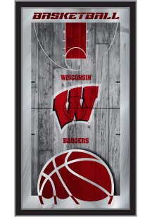 Wisconsin Badgers 15x26 Basketball Wall Mirror