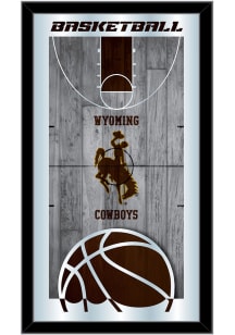 Wyoming Cowboys 15x26 Basketball Wall Mirror