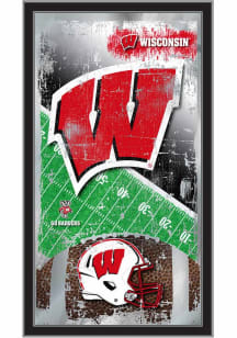 Wisconsin Badgers 15x26 Football Wall Mirror