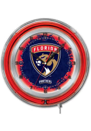Florida Panthers 19 in Neon Wall Clock