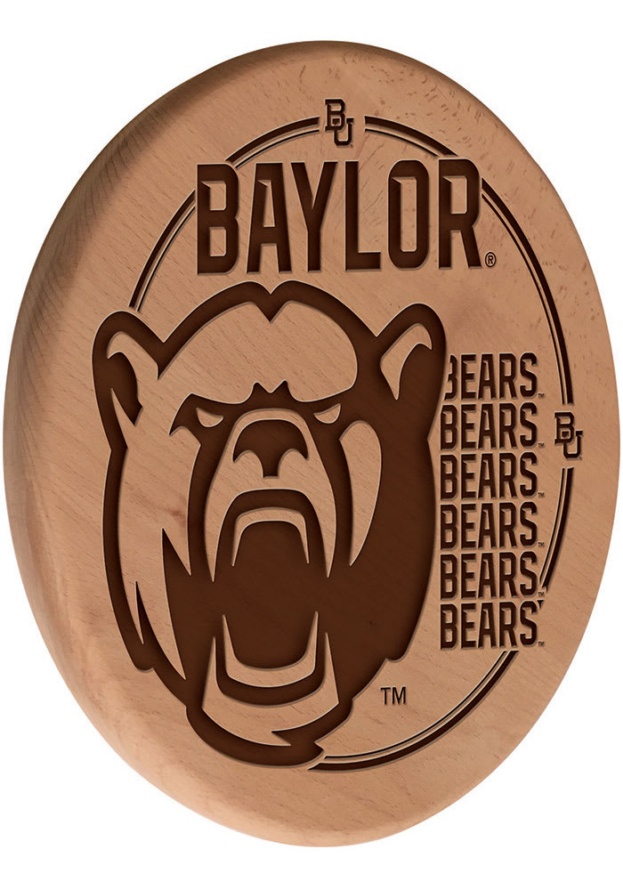 Baylor Bears 13 in Laser Engraved Wood Sign