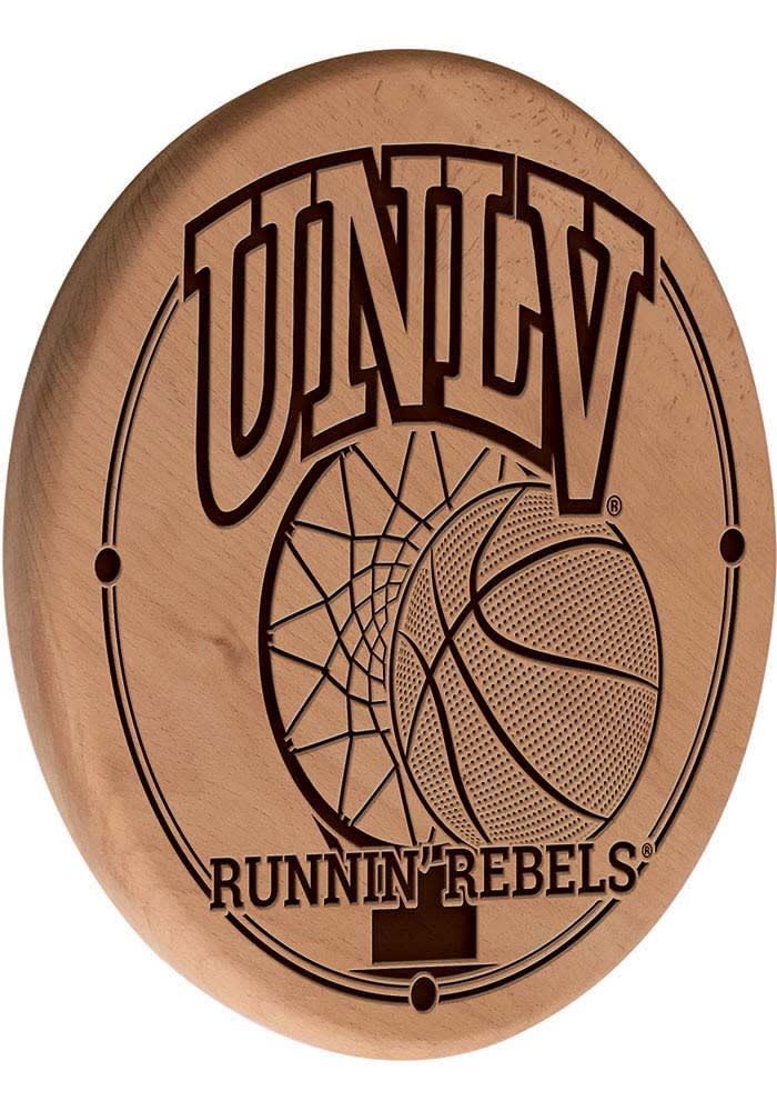 UNLV Runnin Rebels 13 in Laser Engraved Wood Sign