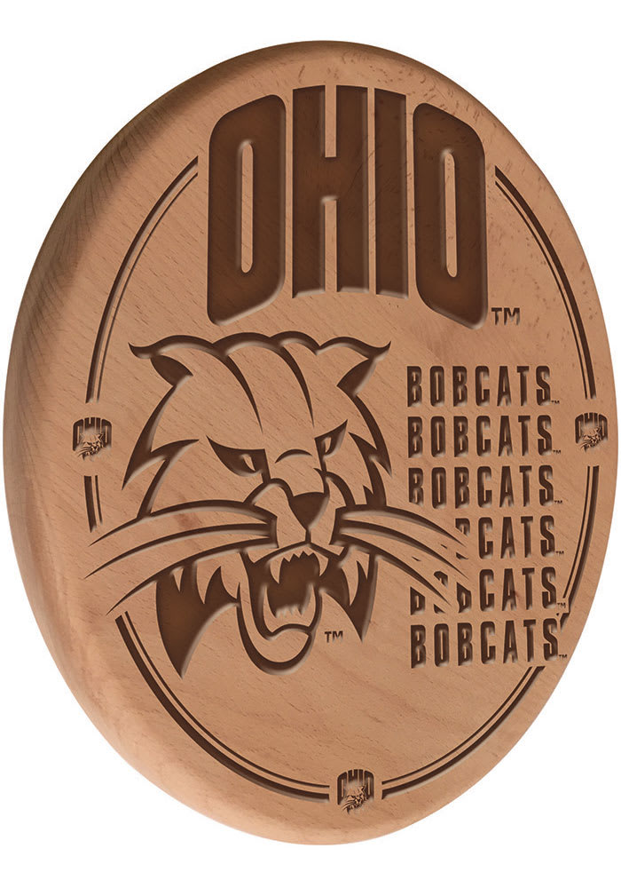 Ohio Bobcats 13 in Laser Engraved Wood Sign