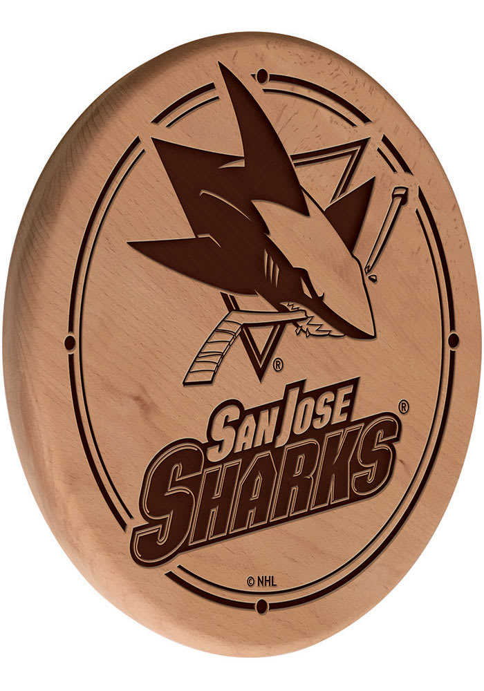 San Jose Sharks 13 in Laser Engraved Wood Sign