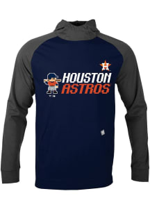 Levelwear Houston Astros Mens Navy Blue Uproar 8-Bit Baseball Long Sleeve Hoodie