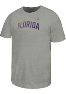 Nike Florida Gators Youth Grey Arch Wordmark Short Sleeve T-Shirt