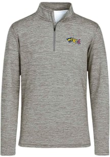 Youth Grey Drexel Dragons Matthew Long Sleeve Quarter Zip