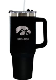 Black Iowa Hawkeyes Grandpa 40oz Stainless Steel Tumbler