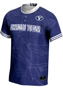 ProSphere BYU Cougars Mens Blue Vigor Baseball Jersey