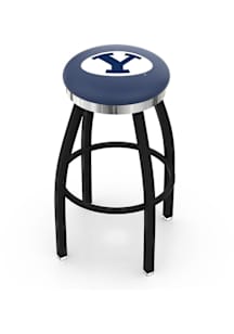 BYU Cougars Chrome Seat Pub Stool - Black