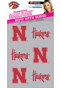Cardinal Nebraska Cornhuskers 6pk Fandazzler Tattoo