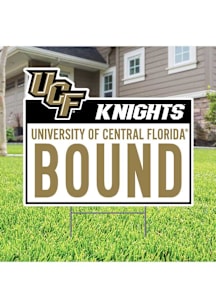 UCF Knights School Bound Yard Sign - White