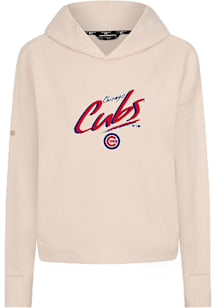 Levelwear Chicago Cubs Womens Tan Sweet Sizzle Hooded Sweatshirt