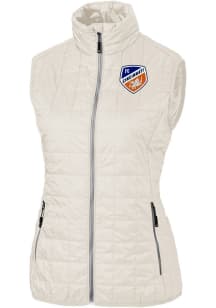 Cutter and Buck FC Cincinnati Womens White Rainier PrimaLoft Vest