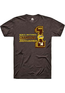 Brian Kramer Rally Mens Brown Western Michigan Broncos NIL 2025 National Champions Player T Shirt