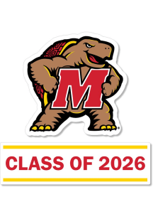 Red Maryland Terrapins 3 Inch Class of 2026 Decal