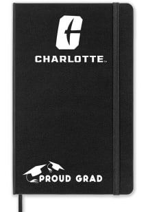 UNCC 49ers Proud Grad team logo Notebook and Folder - Black