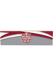 Indiana Hoosiers 2025 CFP National Champions 5x18 Desk Accessory