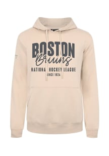 Levelwear Boston Bruins Mens Tan Podium Response Long Sleeve Hoodie