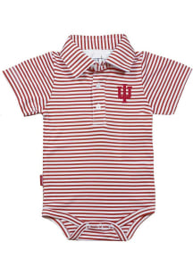 Baby Red Indiana Hoosiers Carson Short Sleeve One Piece Polo